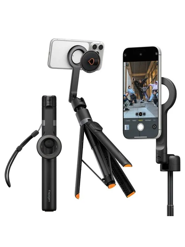 Spigen S582W Bluetooth Selfie Stick - Black