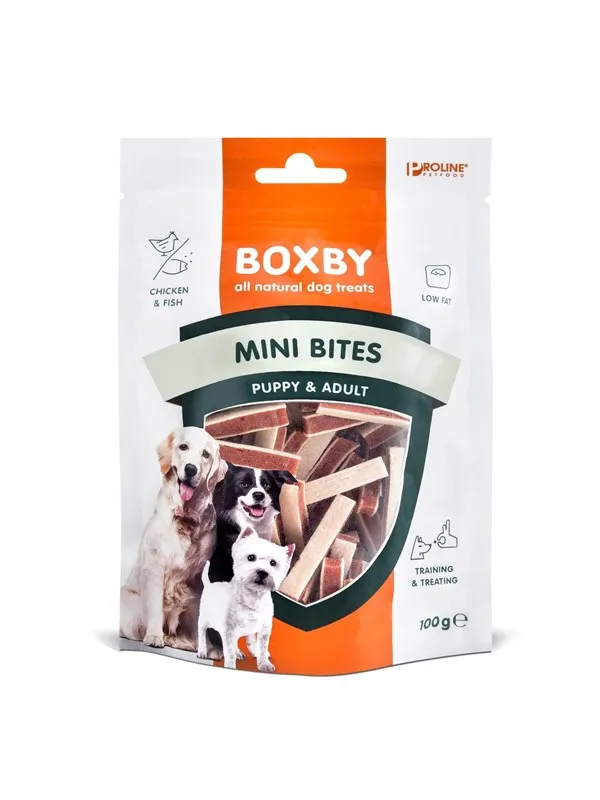 BOXBY Dog Treats Mini Bites Puppy & Adult 100g