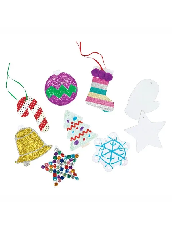 Colorations Decorate your own Christmas pendants Set of 48 pieces
