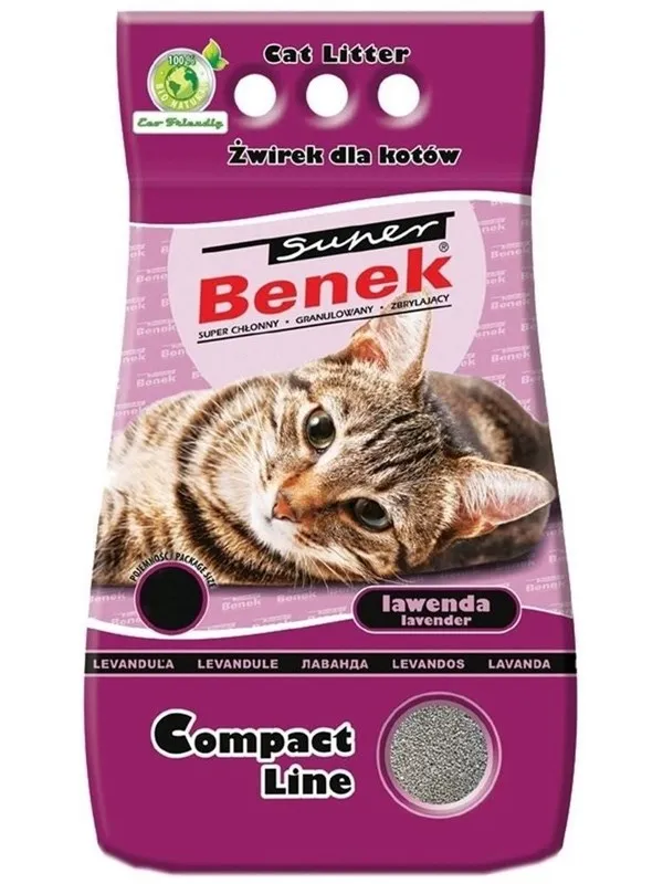 Certech Super Benek Compact Lavender Cat Litter 25L (20 kg)