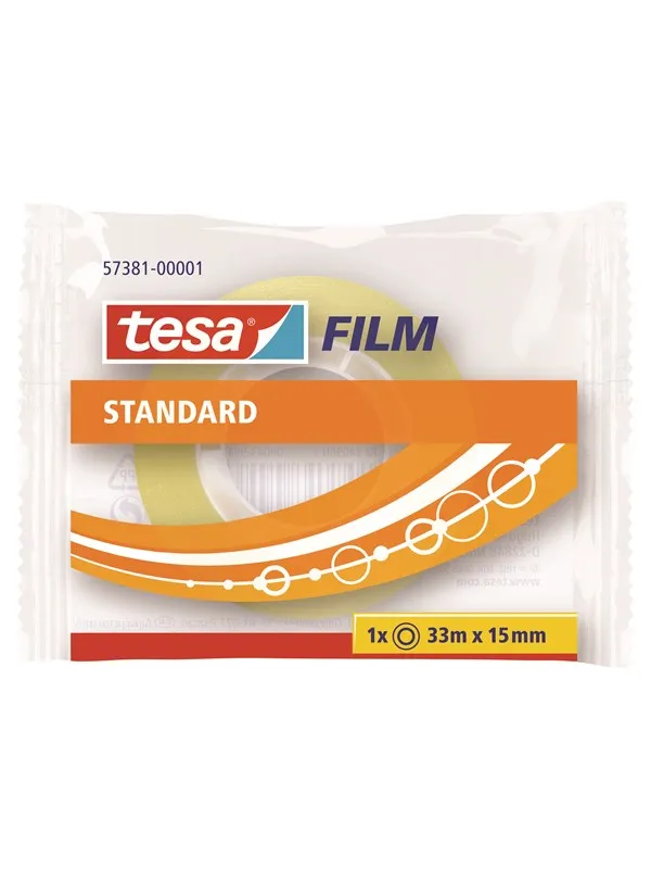 tesa film tape Standard 30 x 33m x 15mm Transparent