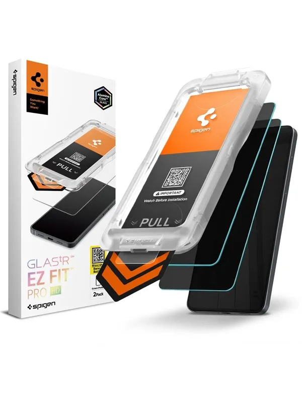 Spigen Glass tR EZ Fit Pro HD (Privacy) 2 Pack - transparency - Samsung Galaxy S26+