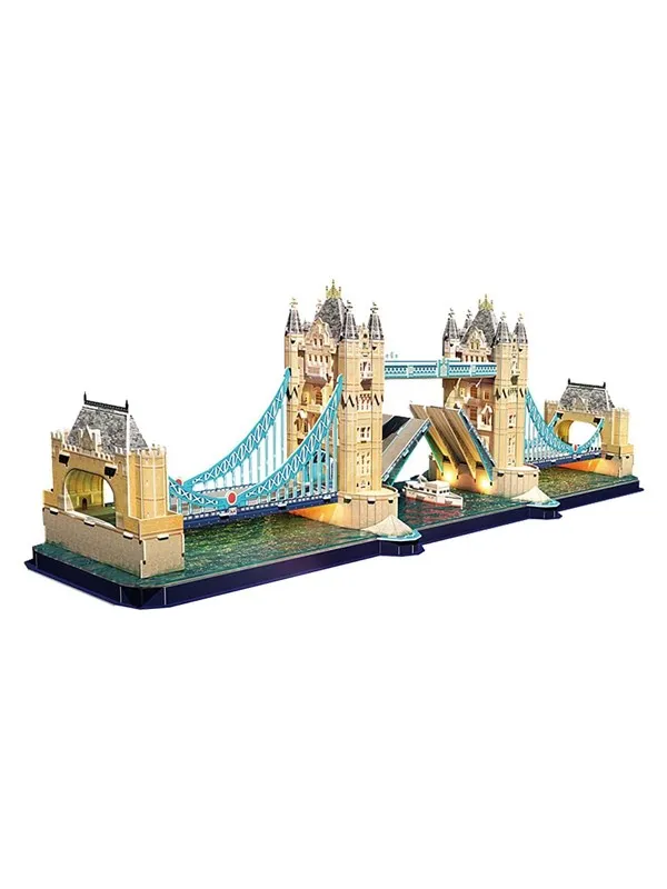 Cubic Fun 3D Puzzle Tower Bridge with LED Lighting 3D Puslespill
