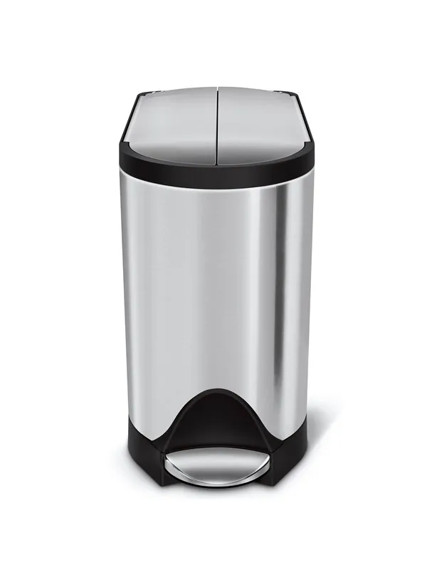 Simplehuman simplehuman 10L sommerfugl pedalbøtte, børstet rustfritt stål