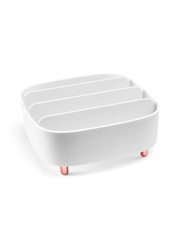 Gillian Jones - Table organizer with 4 compartments - White