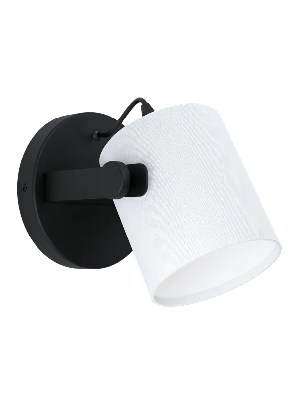 EGLO HORNWOOD 1 wall lamp black/white