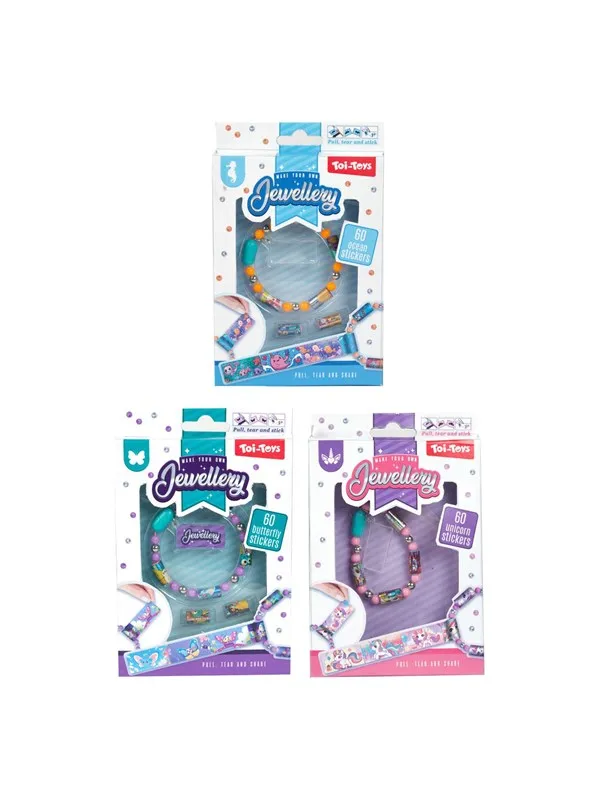Toi-Toys Bracelet with Sticker Beads - 60 Stickers