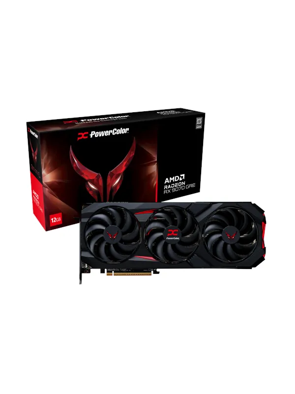 PowerColor Radeon RX 9070 GRE Red Devil - 12GB GDDR6 RAM - Grafikkort