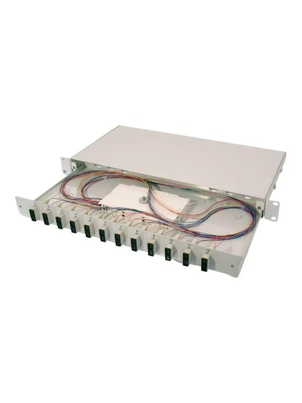 DIGITUS fibre-optic splice box - 1U - 19"