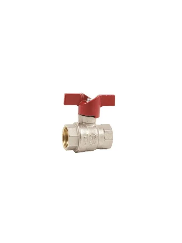 Pettinaroli F x f "new compact" fullway ball valve red butterfly hand