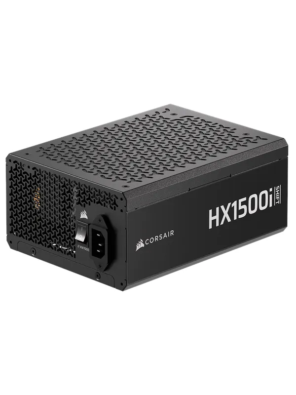 Corsair HX1500i SHIFT Strømforsyning (PSU) - 1500 Watt - 140 mm - ATX 3.1 - 80 Plus Platinum sertifisert