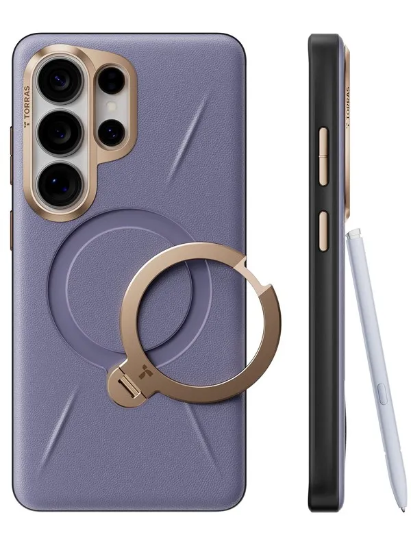 Torras Ostand Q3 VegSkin - dark purple - Samsung Galaxy S26 Ultra