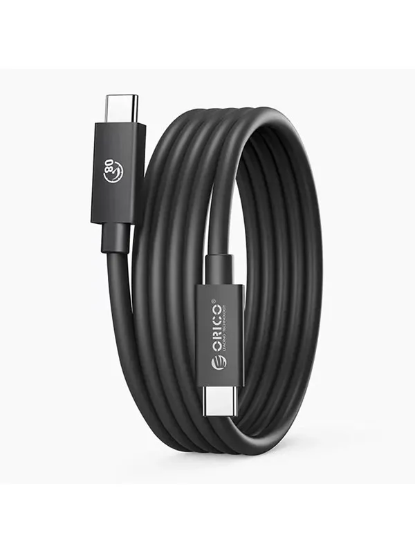 ORICO USB4 Thunderbolt5 Cable 80Gbps 240W USB-C to USB-C 1.5m - Black