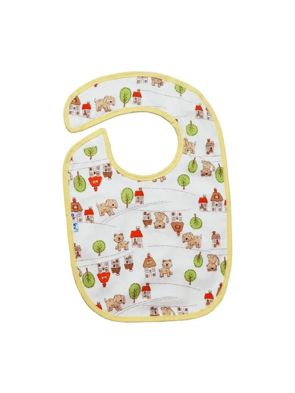 Akuku Baby bib 23 x 20 cm with velcro closure
