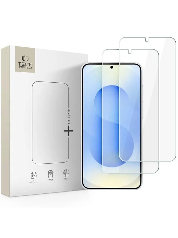 Tech-Protect  GLASS FIT+ 2-Pack Tempered Glass for Samsung Galaxy S26