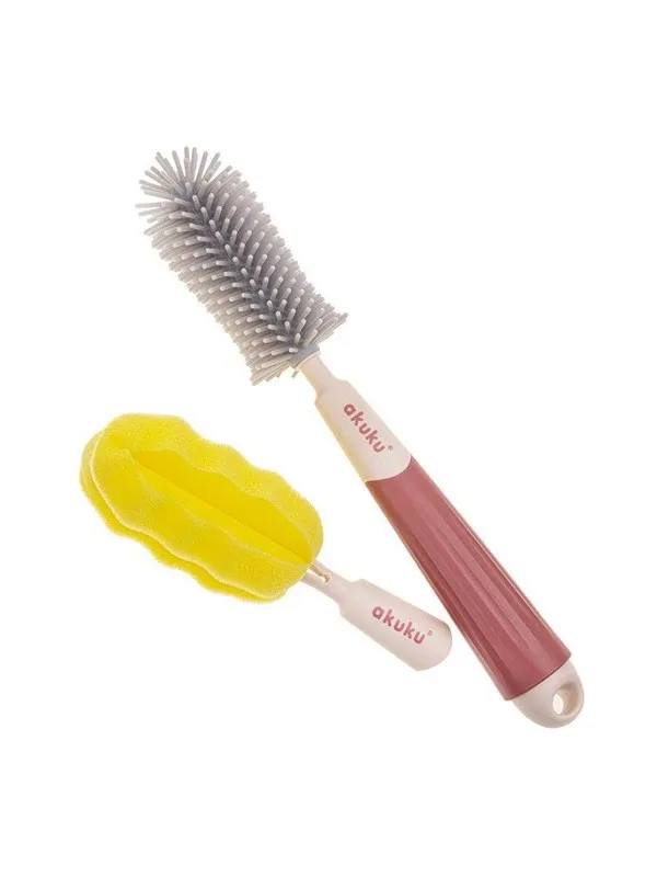 Akuku Set of bottles cups and teat brushes