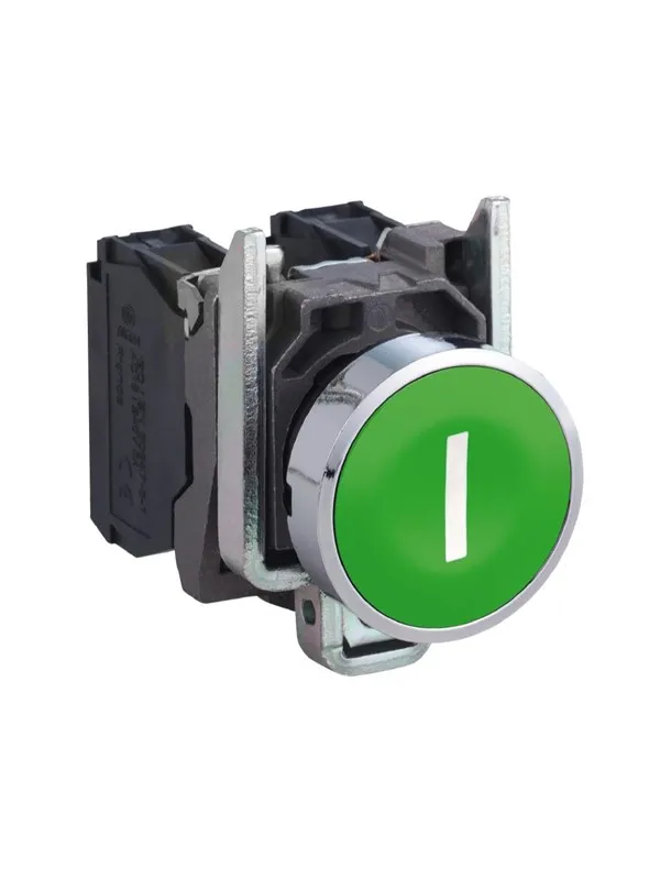 Schneider Electric Harmony pushbutton complete with spring return and flat push