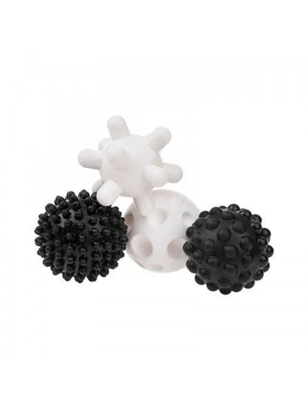 Akuku Soft sensory balls black/white (4 pcs)
