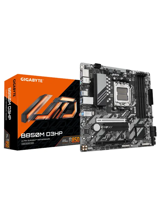 GIGABYTE B850M D3HP Hovedkort - AMD B850 - AMD AM5 socket - DDR5 RAM - Micro-ATX