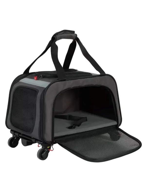Zolux Nomad - wheeled pet carrier for dogs and cats - 47×32×27 cm