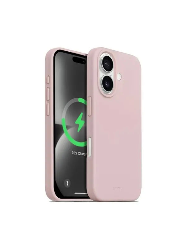 CRONG Color Cover Magnetic - iPhone 16 MagSafe Case (sand pink)