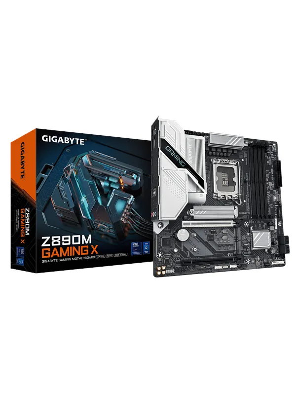 GIGABYTE Z890M GAMING X Hovedkort - Intel Z890 - Intel LGA1851 socket - DDR5 RAM - Micro-ATX