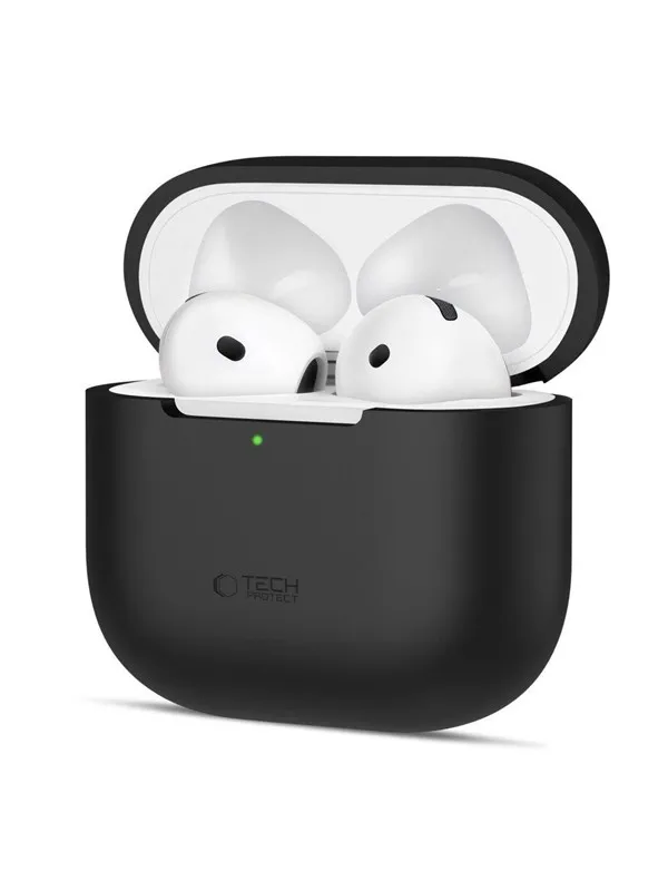 Tech-Protect Silicone Case for Apple AirPods 4 - Black
