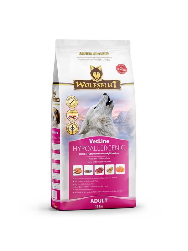 Wolfsblut VetLine Hypoallergenic Horse - dry dog food - 12kg
