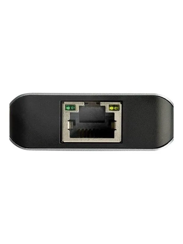 StarTech.com 3-Port USB-C Hub with LAN Port - 10Gbps - 2x USB-A & 1x USB-C - hub - 3 ports USB-hub - 3 porter - Grå