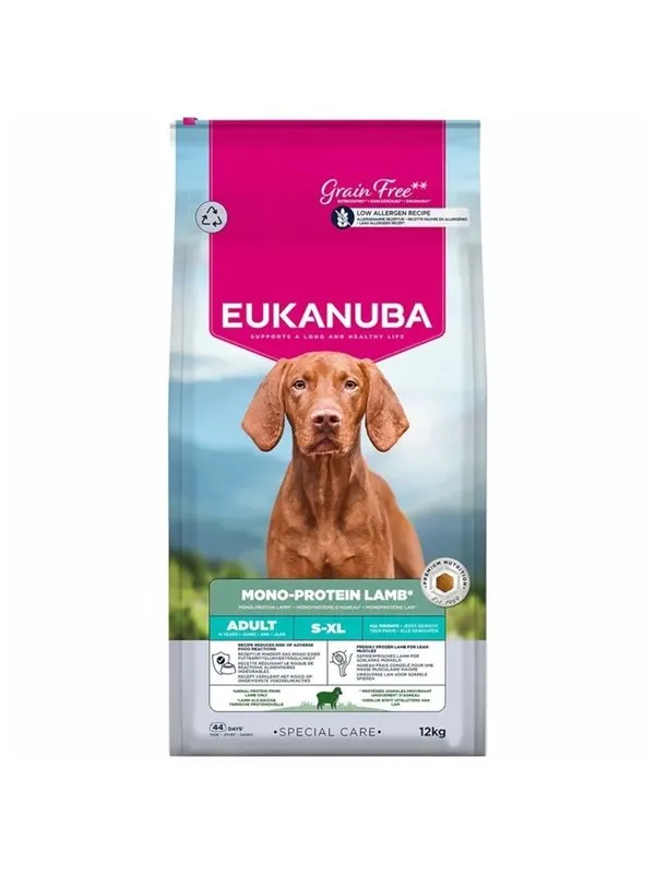 Eukanuba EUK DOG AD MONO PROTEIN LAMB 12KG