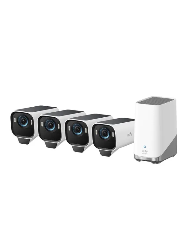 Eufy Cam S3 Pro, 4-kamerasett, sikkerhetskamera