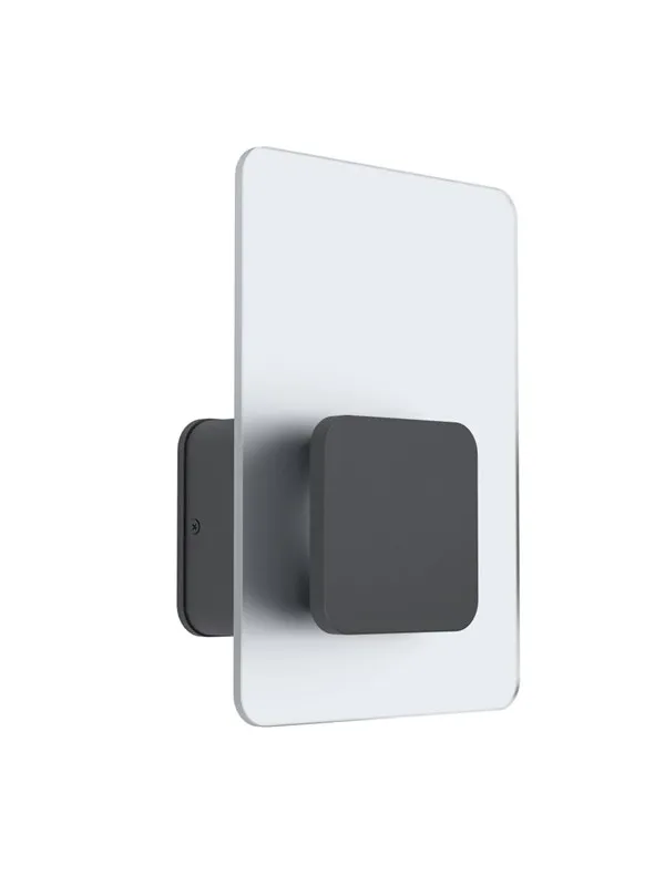 EGLO EREDITA UDE VEGG 10W 1000LM IP44 ANTRASITT/SATIN.