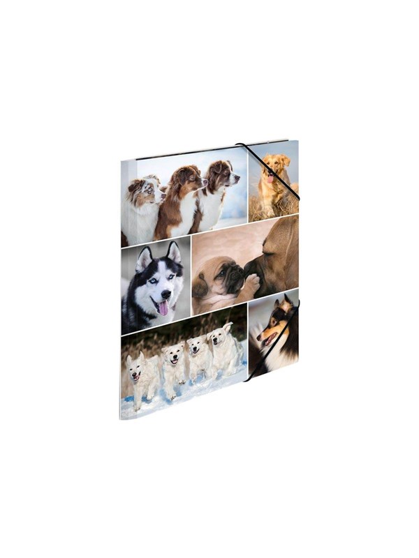 HERMA 3-flap folder - for A4 - dogs