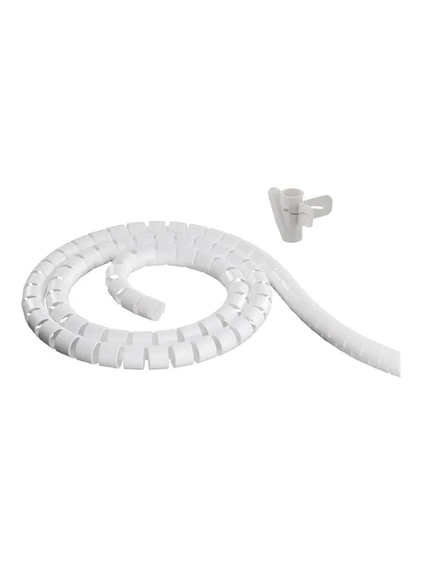 Deltaco Nylon cable cover 10m white