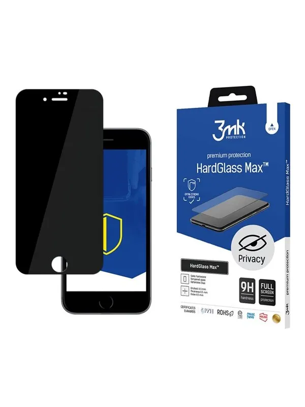 3mk 9H  HardGlass Max Privacy™ Privacy Glass for iPhone 8