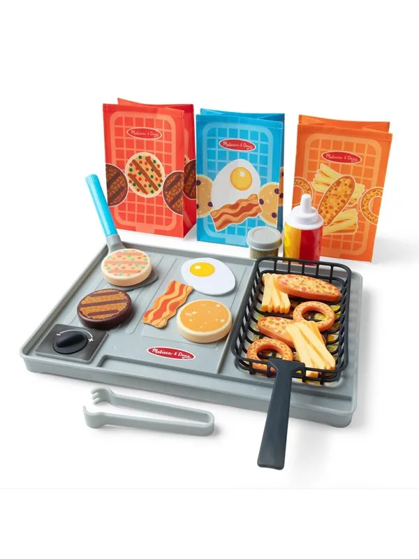Melissa & Doug Water Wow! Flip & Fry Grilled To-Go Meal Set