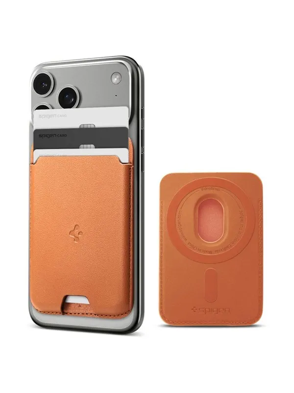 Spigen Valentinus MagSafe Magnetic Phone Wallet - Orange