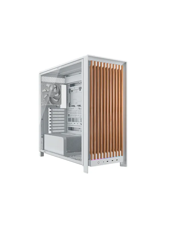 Corsair FRAME 5000D WOOD RS - Kabinett - Miditower - Hvit