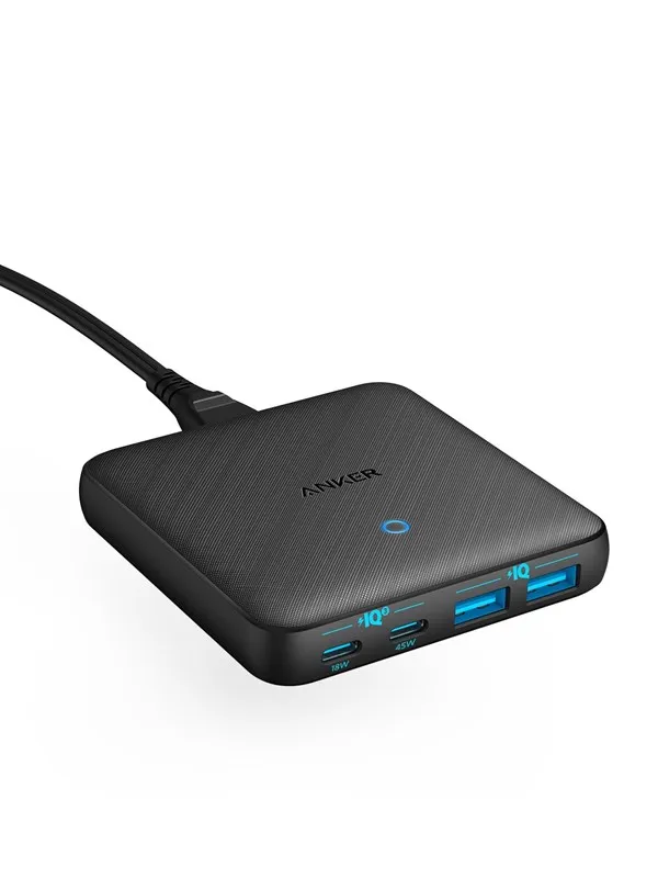Anker PowerPort Atom III 65W Slim 2C/2A - Svart