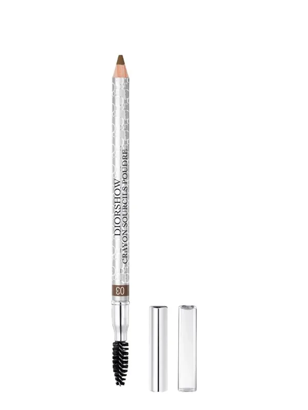 Christian Dior Diorshow, Waterproof, Double-Ended, Eyebrow Cream Pencil & Brush 2-In-1, 03, Brown, 1.19 g