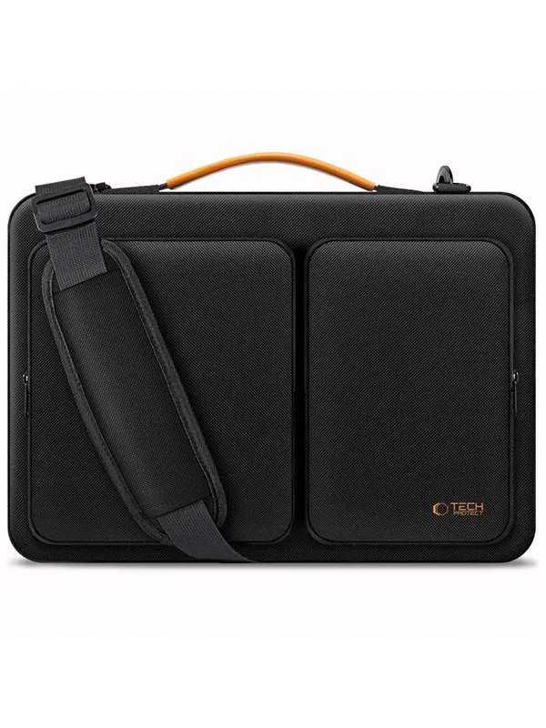 Tech-Protect Defender Laptop Bag 13-14 - Black/Orange