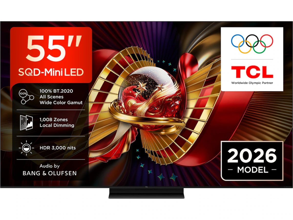 TCL C8L 55” SQD-Mini LED Smart TV (2026)