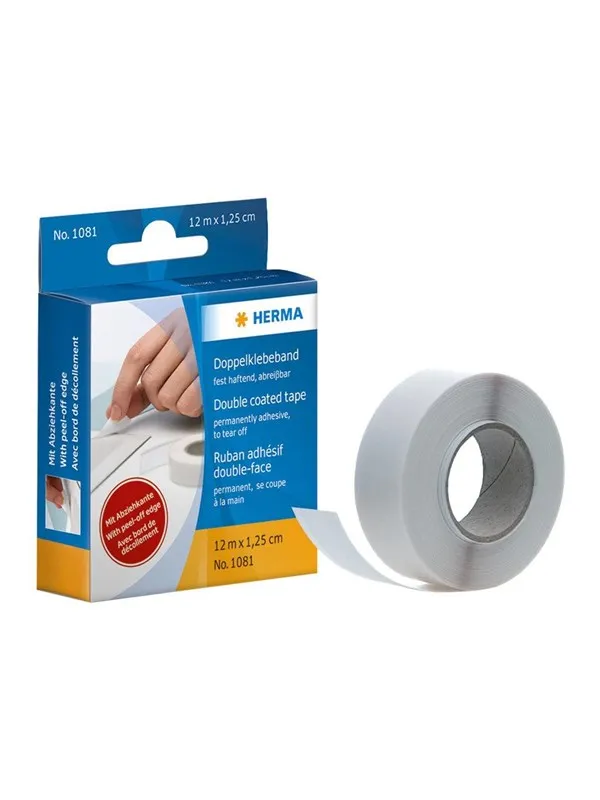 HERMA double-sided tape - 16 mm x 12 m