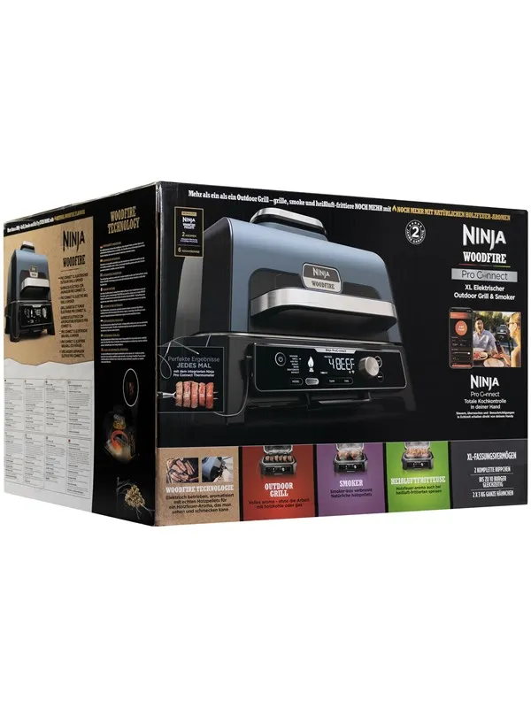 Ninja Woodfire Pro Connect XL Electric BBQ Grill & Smoker
