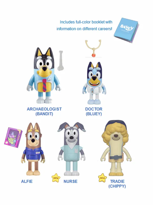 Bluey Dream jobs figure 5-pack