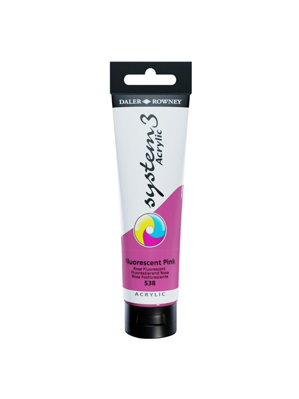 Daler-Rowney System3 150 ml Fluorescent Pink