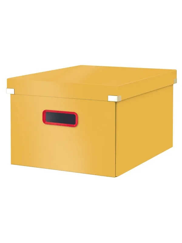 Leitz  Click & Store Cosy Cube medium oppbevaringsboks Varmgul
