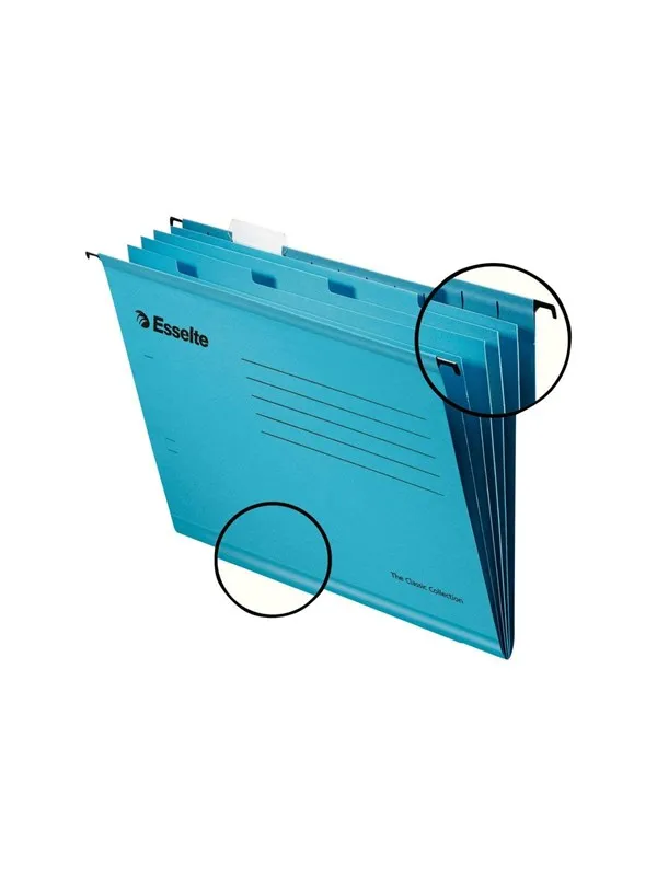 Esselte Pendaflex - hanging file - for A4 - tabbed - blue