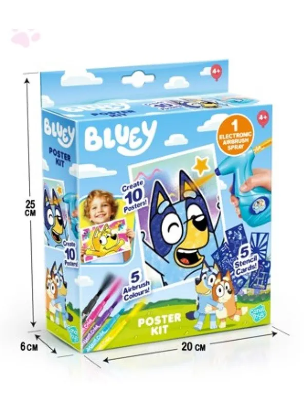 Bluey AIRBRUSH ART  Airbrush Posters Kit