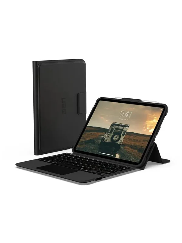UAG Integrated Bluetooth Keyboard With Trackpad Case Nordic Layout for iPad 11'' 10th Gen - Black